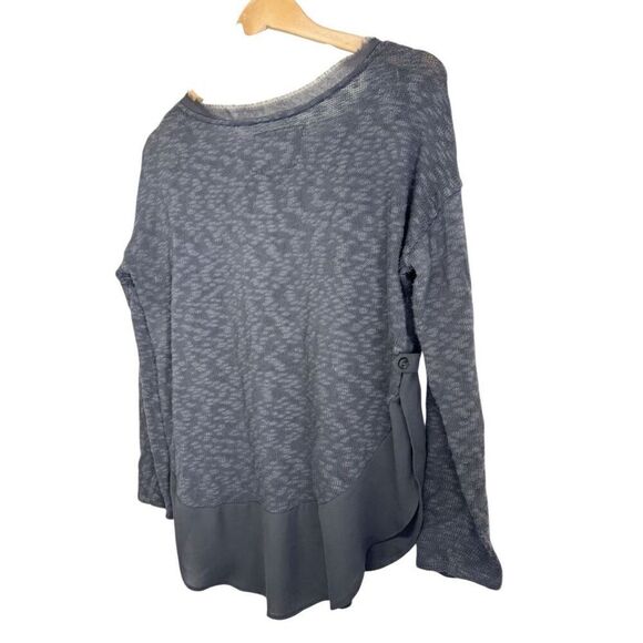 Anthropologie CircleLight Sweater Size Small Charcoal Gray Long Sleeve - Picture 6 of 8